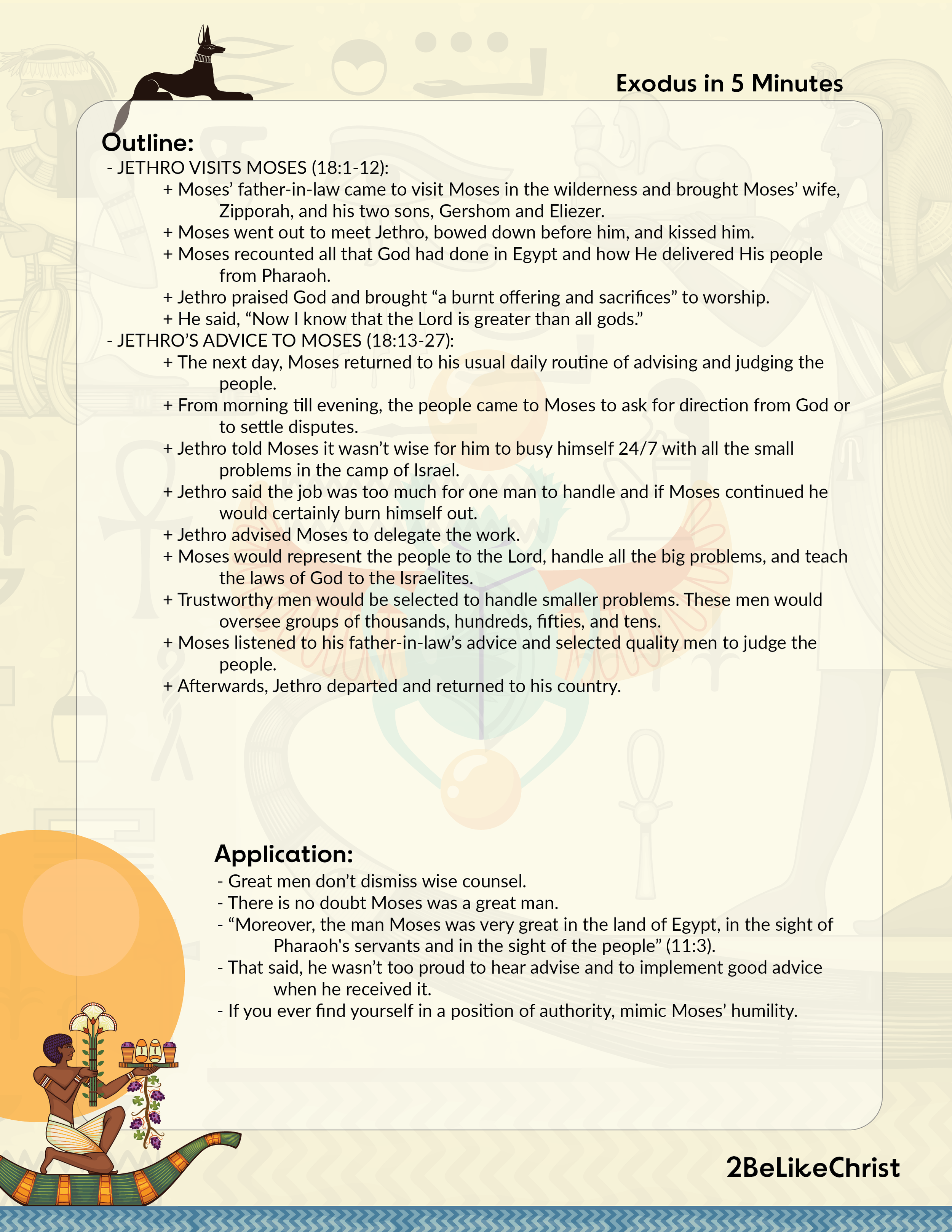 Exodus 18 Summary: A Concise Overview in 5 Minutes — 2BeLikeChrist